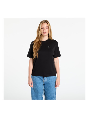 Тениска LACOSTE Soft Cotton T-shirt Black 38