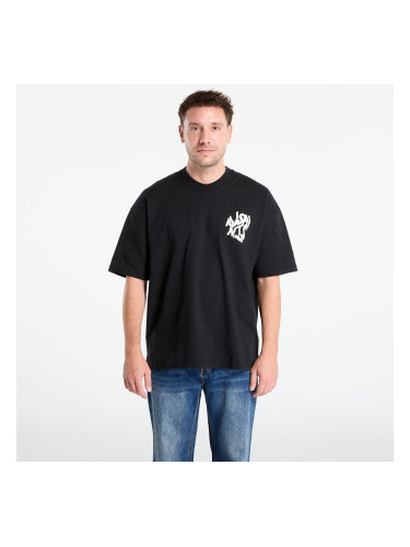 Тениска AllSaints Orlando Logo Print Oversized T-Shirt Jet Black L