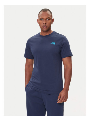 The North Face Тишърт Redbox NF0A87NP Тъмносин Regular Fit