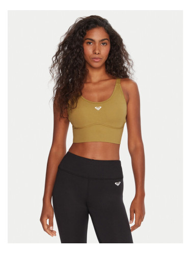 Roxy Спортен сутиен Heart Into It Attitude ERJKT04326 Бежов