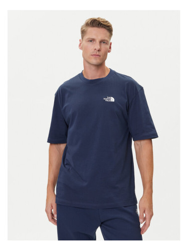 The North Face Тишърт Simple Dome NF0A87NR Тъмносин Oversize