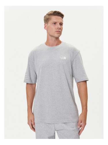 The North Face Тишърт Simple Dome NF0A87NR Сив Oversize