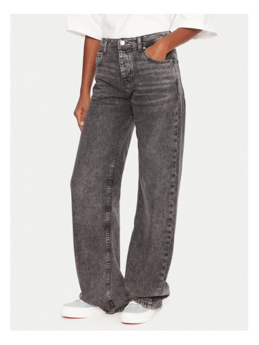 Roxy Дънки Milla ERJDP03312 Сив Wide Leg