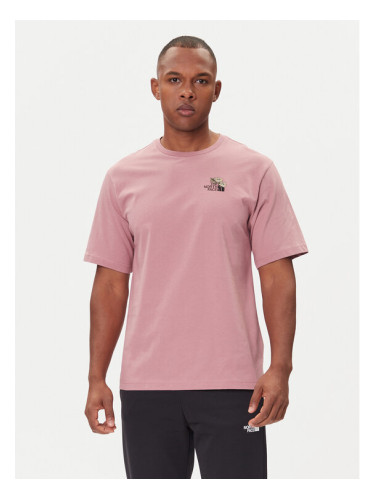 The North Face Тишърт Dome Flower NF0A8EGX Розов Relaxed Fit