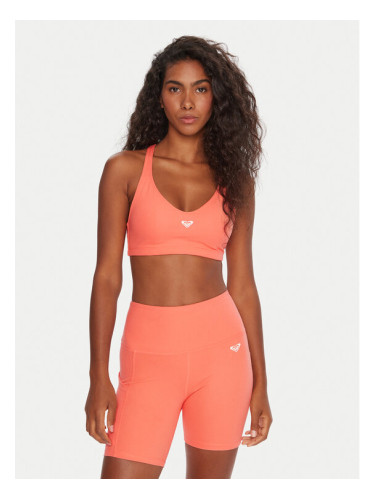 Roxy Спортен сутиен Heart Into It ERJKT04359 Коралов
