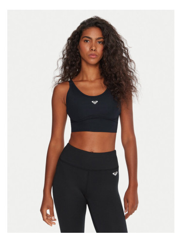 Roxy Спортен сутиен Heart Into It Attitude ERJKT04326 Черен