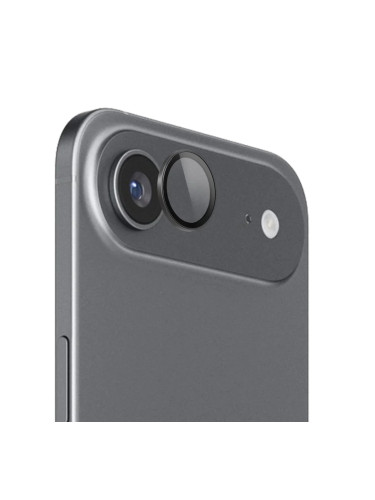 Стъклен протектор с метални рингове за задна камера MBX за Apple iPhone 17 Air, Черен