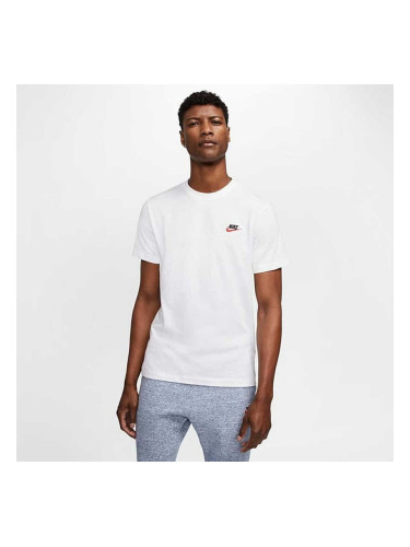 МЪЖКА ТЕНИСКА NIKE NSW CLUB TEE WHITE