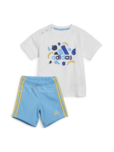 БЕБЕШКИ СПОРТЕН ЕКИП ЗА МОМЧЕ ADIDAS IS2682 I FRUIT T SET БЯЛ/СИН
