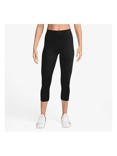ДАМСКИ КЛИН NIKE DF ONE HR CROP TIGHT ЧЕРЕН