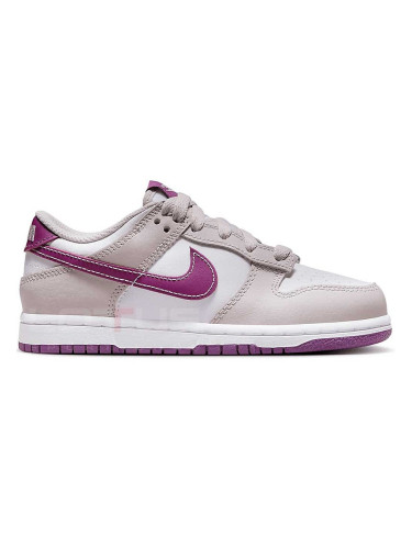 ДЕТСКИ ОБУВКИ ЗА МОМИЧЕ NIKE DUNK LOW (GS) БЕЛИ/ЛИЛАВИ