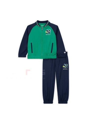 БЕБЕШКИ СПОРТЕН ЕКИП ЗА МОМЧЕ NIKE NSW NEXT GEN TRICOT SET ТЪМНОСИН/ЗЕЛЕН
