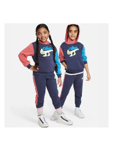 ДЕТСКИ СПОРТЕН ЕКИП ЗА МОМЧЕ NIKE COLOR BLOCKED JOGGER SET СИН/КАФЯВ