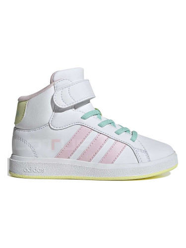 ДЕТСКИ ОБУВКИ ЗА МОМИЧЕ ADIDAS IE8705 GRAND COURT MID K БЕЛИ