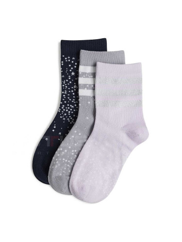 ДЕТСКИ ЧОРАПИ ЗА МОМИЧЕ ADIDAS IW1114 WG 3PP SOCKS БЛЕДОЛИЛАВИ/СИВИ/ТЪМНОСИНИ