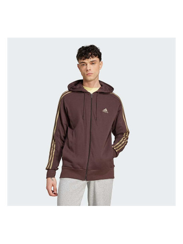 МЪЖКО ГОРНИЩЕ ADIDAS IX0175 3S FT FZ HD КАФЯВО