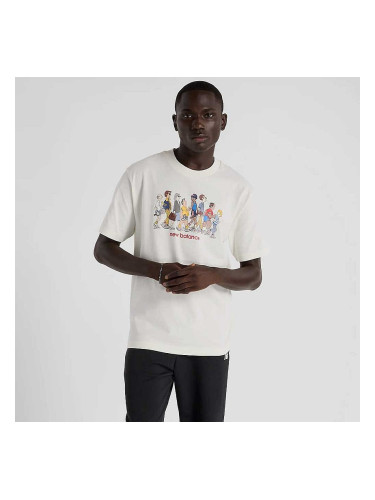 МЪЖКА ТЕНИСКА NEW BALANCE MT43553NWG SHIRT ATHLETICS RELAXED ARCHIVE WALK T-SHIRT БЕЖОВА