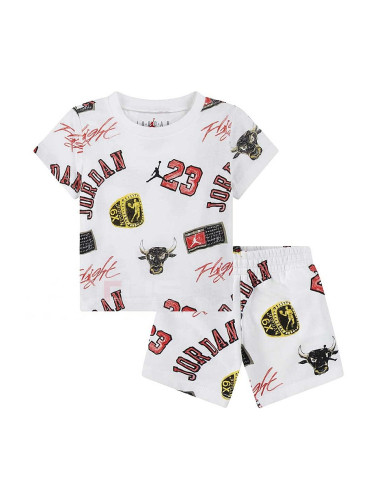 БЕБЕШКИ СПОРТЕН ЕКИП ЗА МОМЧЕ NIKE B JORDAN 23 RING AOP SET БЯЛ