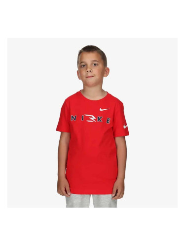 ДЕТСКА ТЕНИСКА ЗА МОМЧЕ NIKE RWB WORDMARK TEE ЧЕРВЕНА