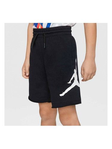 ДЕТСКИ КЪСИ ПАНТАЛОНИ ЗА МОМЧЕ NIKE B JORDAN JUMPMAN AIR FT SHORT ЧЕРНИ