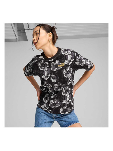 ДАМСКА ТЕНИСКА PUMA 68169201 ESS+ CLASS ACT AOP TEE ЧЕРНА