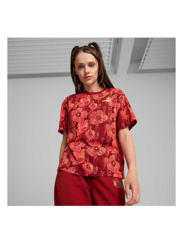 ДАМСКА ТЕНИСКА PUMA 68169213 ESS+ CLASS ACT AOP TEE ЧЕРВЕНА