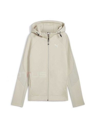 ДАМСКО ГОРНИЩЕ PUMA 68167068 EVOSTRIPE FULL-ZIP HOODIE БЕЖОВО