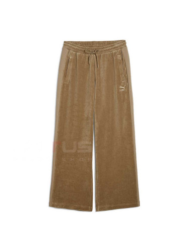ДАМСКО ДОЛНИЩЕ PUMA 62671567 T7 OVERSIZED VELOUR TRACK PANTS СВЕТЛОКАФЯВО