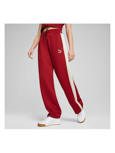 ДАМСКО ДОЛНИЩЕ PUMA 62799613 ICONIC T7 STRAIGHT LEG TRACK PANTS PT ЧЕРВЕНО