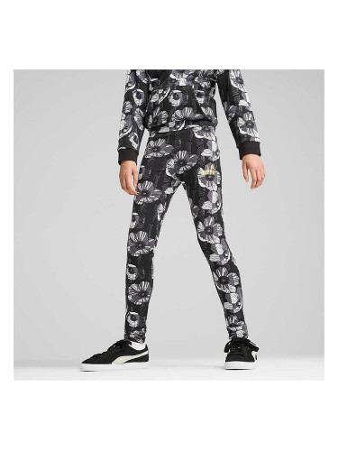 ДЕТСКИ КЛИН ЗА МОМИЧЕ PUMA 68177001 ESS+ CLASS ACT LEGGINGS AOP G ЧЕРЕН
