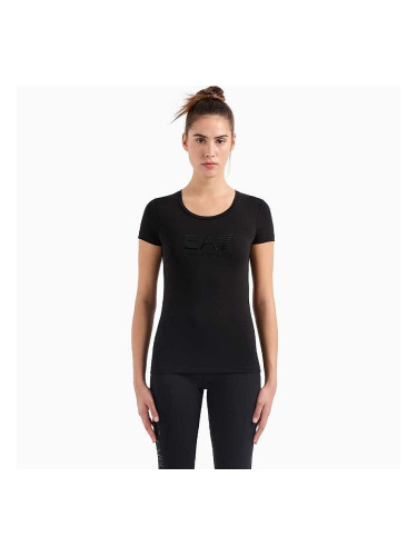 ДАМСКА ТЕНИСКА EA7 EMPORIO ARMANI 8NTT66-0228 TRAIN SHINY W TEE SS ЧЕРНА