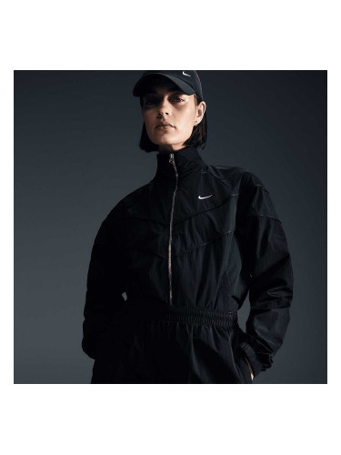 ДАМСКО ГОРНИЩЕ NIKE FV6304-010 NSW NK WR WVN UV FZ JKT ЧЕРНО
