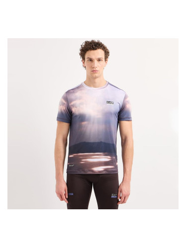 МЪЖКА ТЕНИСКА EA7 EMPORIO ARMANI 6DPT31-2702 VENTUS7 M TEE SS GRAPHIC ALLOVER PL ST КАФЯВА