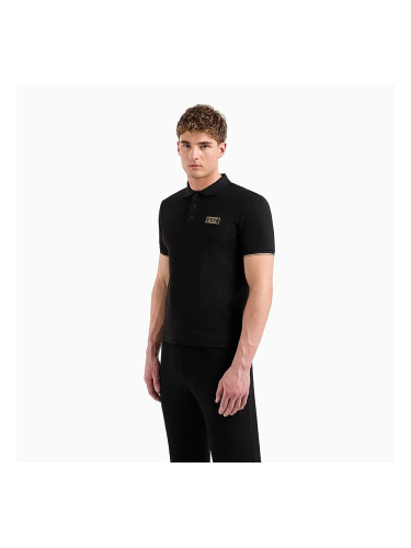 МЪЖКА ТЕНИСКА EA7 EMPORIO ARMANI 7M000022-UC001 TRAIN GOLD LABEL M POLO PIMA PQ ЧЕРНА