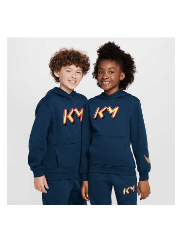 ДЕТСКИ СУИТШЪРТ ЗА МОМЧЕ NIKE FZ5321-478 KYLIAN MBAPPE CLUB FLC HDY СИН