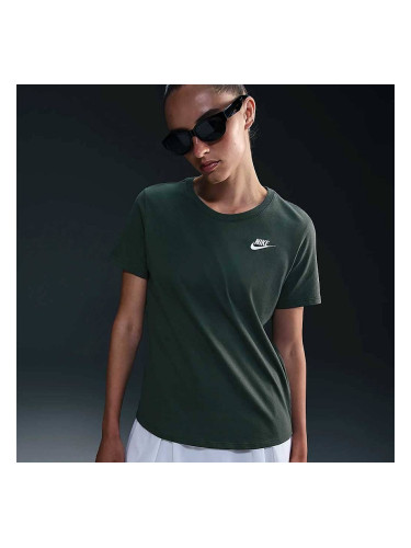 ДАМСКА ТЕНИСКА NIKE DX7902-339 NSW CLUB SS TEE ТЪМНОЗЕЛЕН