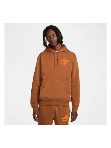 МЪЖКИ СУИТШЪРТ NIKE FZ0903-281 CLUB BB PO HOODIE NVLTY КАФЯВ