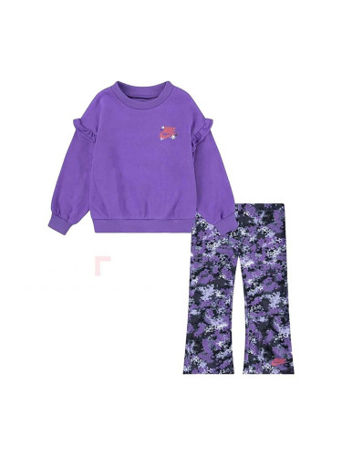 БЕБЕШКИ СПОРТЕН ЕКИП ЗА МОМИЧЕ NIKE 16M179-023 G FRESH CUT DOLMAN RUFFLE SE ЛИЛАВ