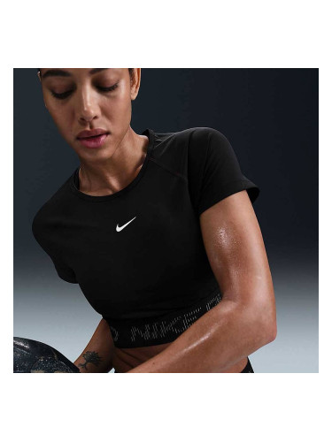 ДАМСКА ТЕНИСКА NIKE HM6369-010 PRO DF SS CROP TOP TT GX ЧЕРНА
