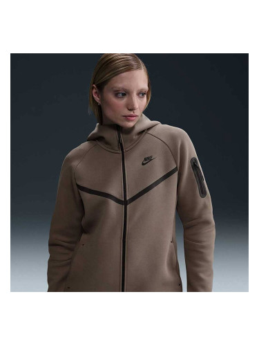 ДАМСКО ГОРНИЩЕ NIKE HV6747-233 NSW TCH FLC WR FZ HDY 2 СВЕТЛОКАФЯВО