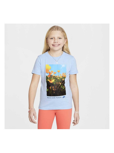 ДЕТСКА ТЕНИСКА ЗА МОМЧЕ NIKE HM5861-422 NSW TEE TD POPPY СВЕТЛОСИНЯ