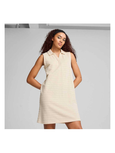 ДАМСКА РОКЛЯ PUMA 68502987 ESS ELEVATED STRUCTURED SLEEVELESS DRESS БЕЖОВА