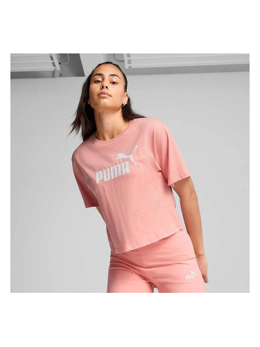 ДАМСКА ТЕНИСКА PUMA 68497201 ESS CROPPED NO.1 LOGO TEE РОЗОВА