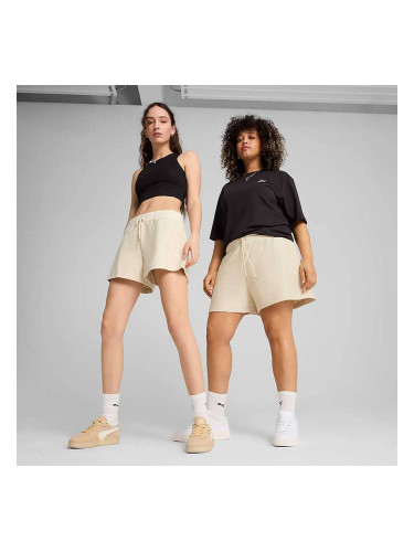 ДАМСКИ КЪСИ ПАНТАЛОНИ PUMA 62978287 PREMIUM ESS A-LINE SHORTS 4IN JACQUARD БЕЖОВИ