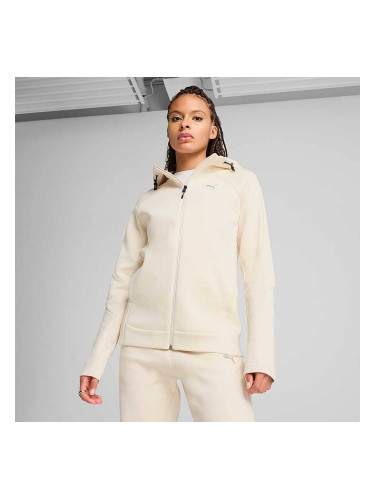 ДАМСКО ГОРНИЩЕ PUMA 68505087 EVOSTRIPE FULL-ZIP HOODIE DK БЕЖОВО