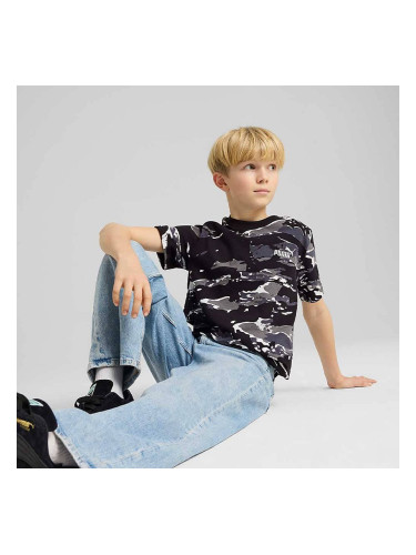 ДЕТСКА ТЕНИСКА ЗА МОМЧЕ PUMA 68513901 ESS CAMO AOP TEE B ЧЕРНА