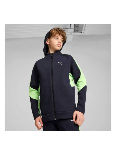 ДЕТСКО ГОРНИЩЕ ЗА МОМЧЕ PUMA 68577516 EVOSTRIPE FULL-ZIP HOODIE DK B ТЪМНОСИНЬО