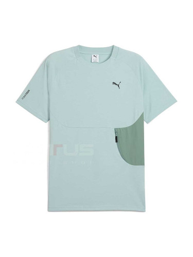 МЪЖКА ТЕНИСКА PUMA 62967367 PUMATECH POCKET TEE СИНЬО-ЗЕЛЕНА