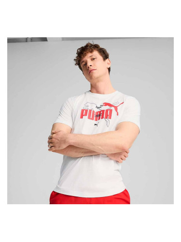 МЪЖКА ТЕНИСКА PUMA 68467102 ESS LOGO LAB SUMMER TEE БЯЛА