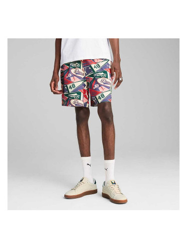 МЪЖКИ КЪСИ ПАНТАЛОНИ PUMA 62963046 WARDROBE ESS SPORTS LEGACY AOP RELAXED SHORTS 6IN WV СИНИ